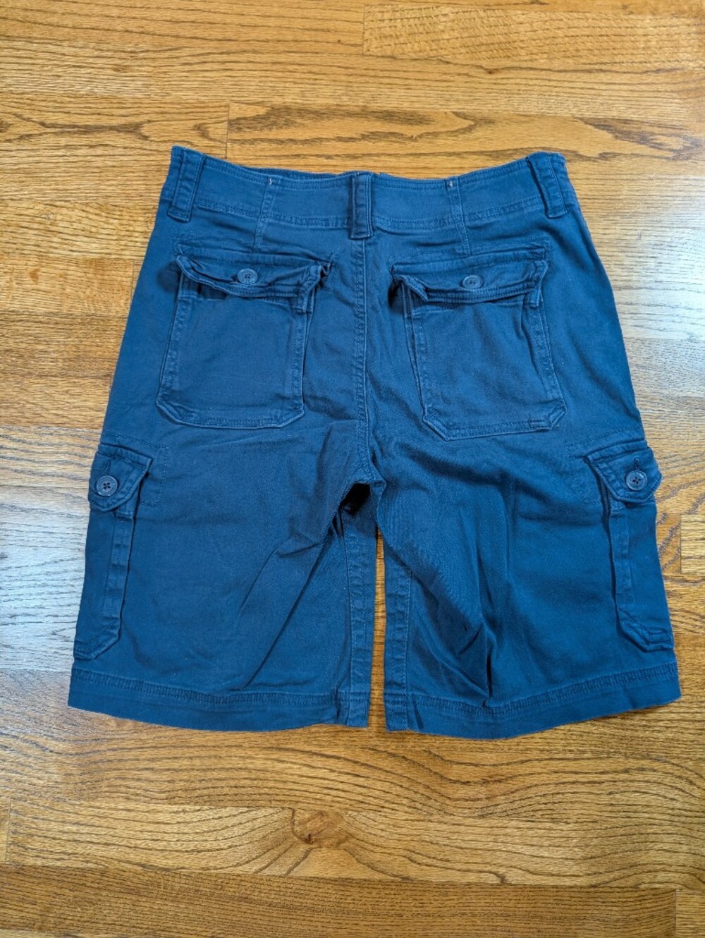Roebuck & Co Men's Cargo Shorts Dark Blue Cotton Stretch Utility Size 32 - Picture 6 of 6